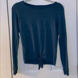 Aeropostale Green/Blue Long Sleeve Top